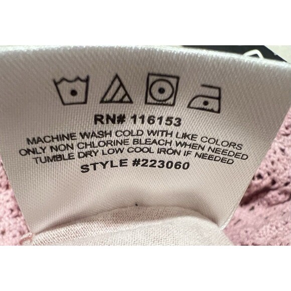 NWT Poof pink tie-dye high-low skirt with a smocked waist and ruffled hem Medium - Picture 6 of 6